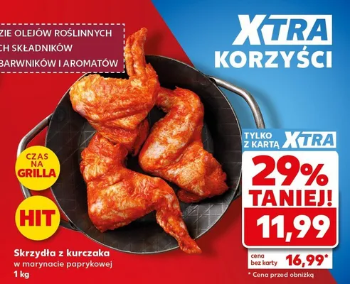 Skrzydła z kurczaka w marynacie paprykowej promocja w Kaufland