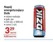 Napój energetyzujący Dzik promocja w Makro
