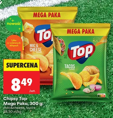 Chipsy Top Mega Paka Mac & Cheese promocja w Biedronka