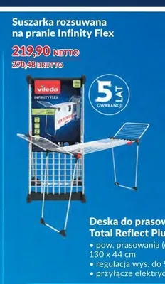Suszarka rozsuwana na pranie Vileda Infinity Flex promocja w Makro