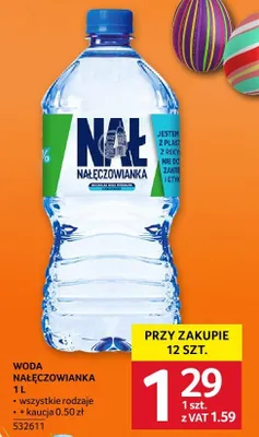 Woda Nałęczowianka 1L promocja w Selgros