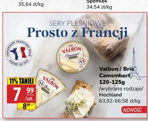 Ser Brie Valbon Hochland 120-125g promocja w API Market