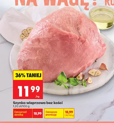 Szynka wieprzowa bez kości promocja w Biedronka