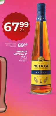 Brandy Metaxa 5* promocja w Duży Ben