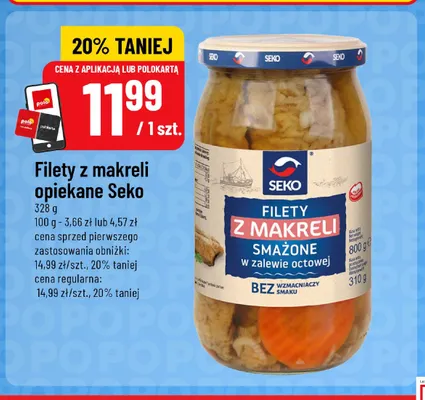 Filety z makreli opiekane Seko promocja w POLOmarket