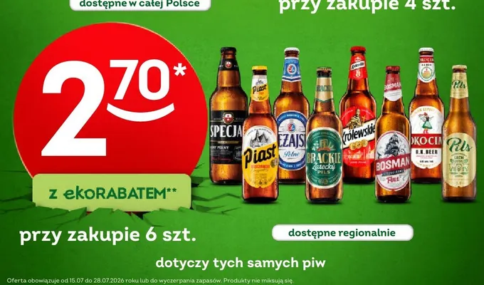 Piwo Specjal Jasny Pełny promocja w Żabka