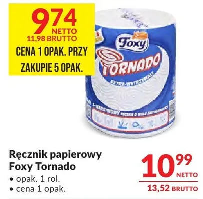 Ręcznik papierowy Foxy Tornado promocja w Makro