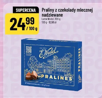 Praliny z czekolady mlecznej nadziewane promocja w POLOmarket