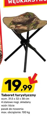 Taboret turystyczny promocja w Bricomarche