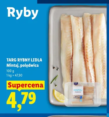Mintaj polędwica Targ Rybny Lidla promocja w Lidl