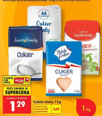 Cukier biały Królewski promocja w Biedronka