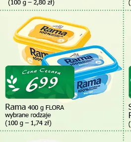 Rama Flora promocja w CEZAR Delikatesy