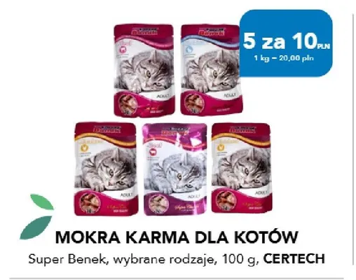 Mokra karma dla kotów Super Benek promocja w Aquael zoo
