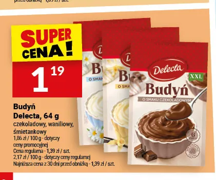Budyń śmietankowy Delecta promocja w Twój Market