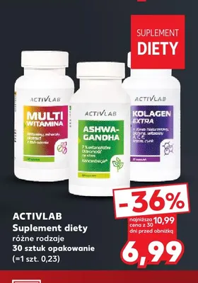 Suplement diety Ashwagandha Activlab promocja w Kaufland