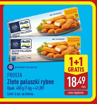 Złote paluszki rybne Frosta promocja w Aldi