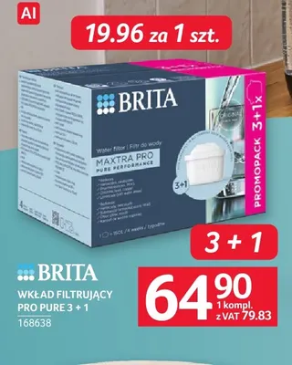 Wkład filtrujący Pro Pure 3+1 Brita promocja w Selgros