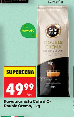 Kawa ziarnista Cafe d'Or Double Crema promocja w Biedronka