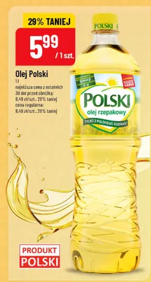 Olej rzepakowy Polski promocja w POLOmarket