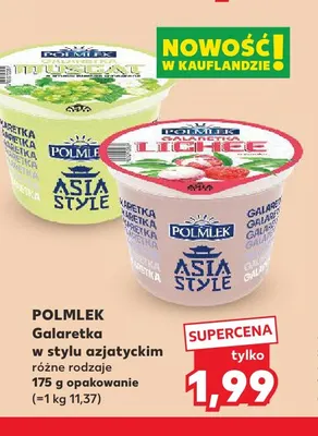 Galaretka w stylu azjatyckim muscat Polmlek promocja w Kaufland