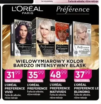 Farba do włosów L'Oréal Préférence Le Blonding promocja w Drogerie Koliber