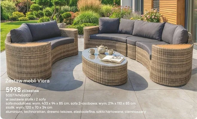 Zestaw mebli Viera promocja w Castorama