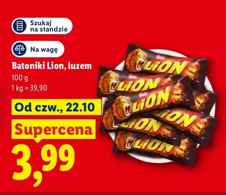 Batoniki Lion luzem promocja w Lidl