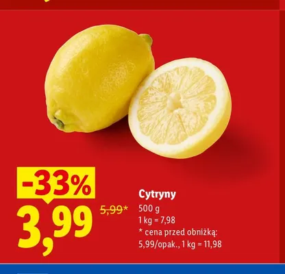 Cytryny promocja w Lidl