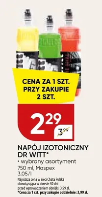 Napój izotoniczny promocja w Chata Polska