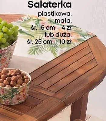 Salaterka plastikowa mała śr.15cm promocja w Pepco