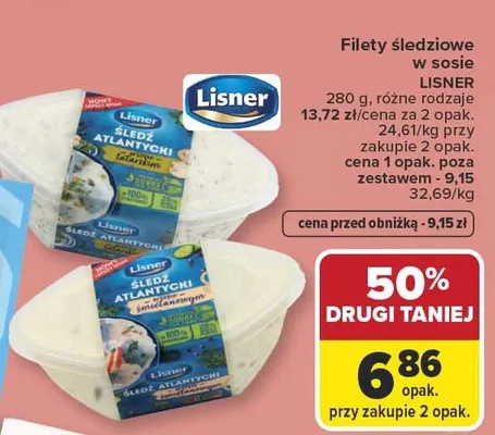 Filety śledziowe w sosie różne rodzaje promocja w Carrefour