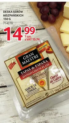 Ser Tapas de España Spanish Cheese Plate Queso Manchego promocja w Selgros