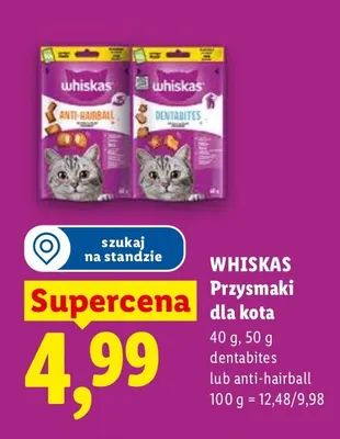Przysmaki dla kota anti-hairball promocja w Lidl