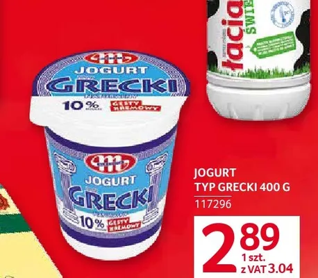Jogurt typ grecki Mlekovita promocja w Selgros
