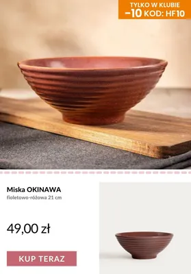 Miska Okinawa fioletowo-różowa 21 cm promocja w Homla