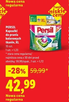 Kapsułki do prania kolorowych tkanin Persil XL promocja w Lidl