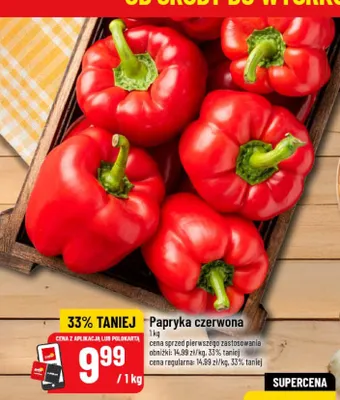 Papryka czerwona promocja w POLOmarket