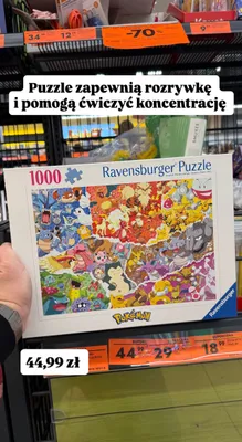 Puzzle Pokemon 1000 elementów promocja w Biedronka