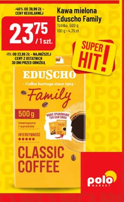 Kawa mielona Eduscho Family promocja w POLOmarket