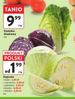 Kapusta czerwona polska promocja w Intermarche