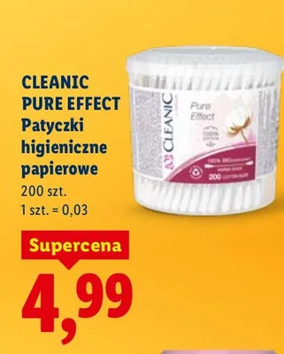 Patyczki higieniczne papierowe promocja w Lidl