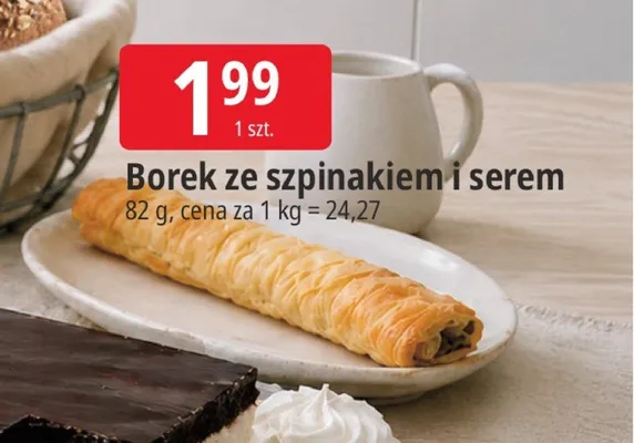 Borek ze szpinakiem i serem promocja w Leclerc