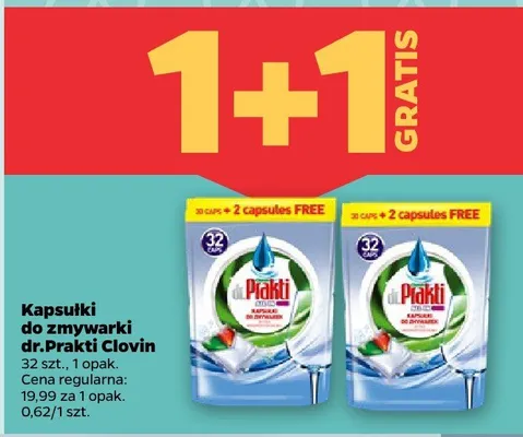 Kapsułki do zmywarki dr.Prakti Clovin promocja w Netto