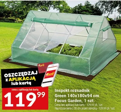 Inspekt rozsadnik Green 140x180x94cm promocja w Twój Market