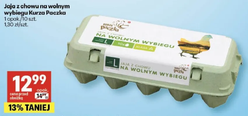 Jaja z chowu na wolnym wybiegu promocja w Delikatesy Centrum