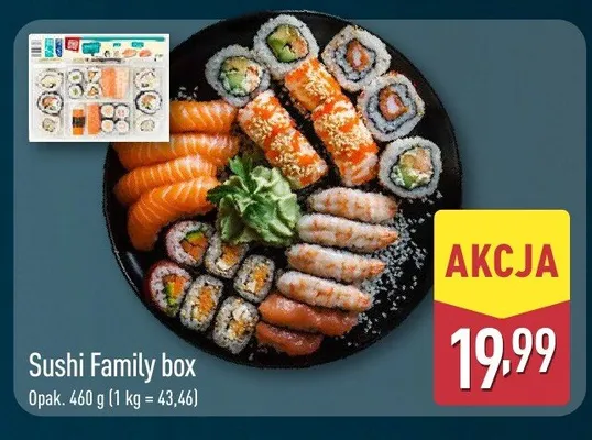 Sushi Family box Sushifood promocja w Aldi