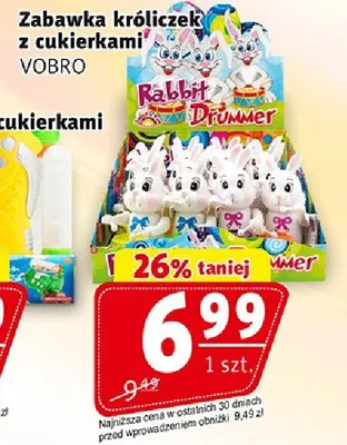 Zabawka króliczek z cukierkami promocja w Prim Market