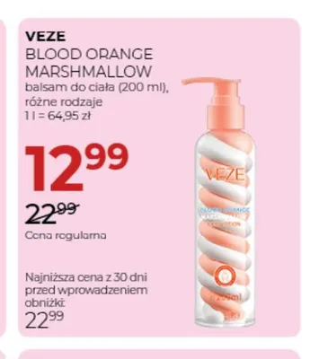 Balsam do ciała Blood Orange Marshmallow Veze promocja w Drogerie Jawa