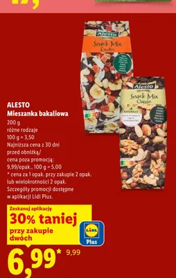 Mieszanka bakaliowa exotic Alesto promocja w Lidl