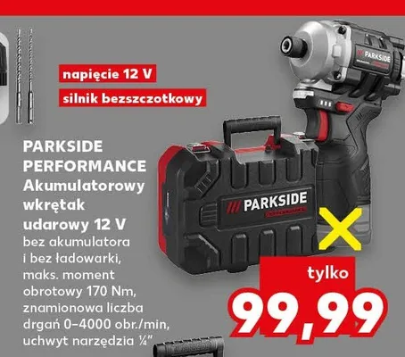 Akumulatorowy wkrętak udarowy Parkside Performance promocja w Kaufland